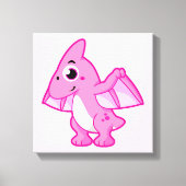 Schattigee afbeelding van een pterodactyl. canvas afdruk (Voorkant)