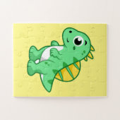 Schattigee afbeelding van een spinosaurus. legpuzzel (Horizontaal)