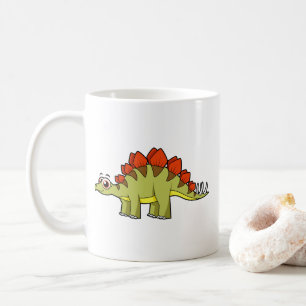 Schattigee afbeelding van een Stegosaurus dinosaur Koffiemok