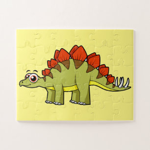 Schattigee afbeelding van een Stegosaurus dinosaur Legpuzzel