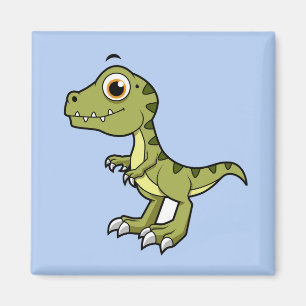 Schattigee afbeelding van een Tyrannosaurus rex. Magneet