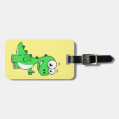 Schattigee afbeelding van Tyrannosaurus rex. 2 Bagagelabel (Voorkant horizontaal)