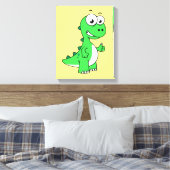 Schattigee afbeelding van Tyrannosaurus rex. 2 Canvas Afdruk (Insitu (Slaapkamer))