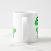 Schattigee afbeelding van Tyrannosaurus rex. Extra Grote Beker (Achterkant)