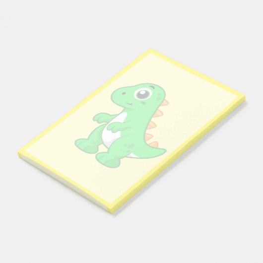 Schattigee afbeelding van Tyrannosaurus rex. Post-it® Notes (Schuin)