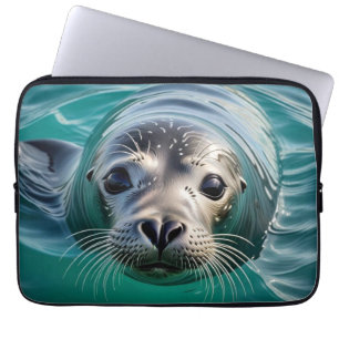 Schattigee afdichting plakken hoofd uit water laptop sleeve