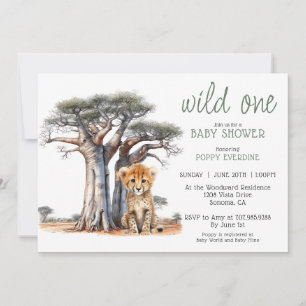 Schattigee Afrikaanse Savannah Wild One Boy Baby s Kaart