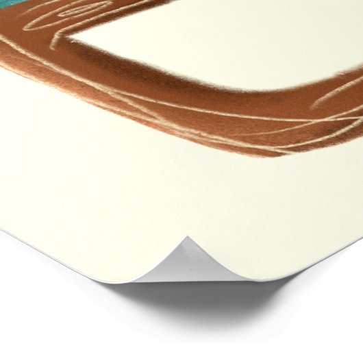 Schattigee Alien Monster Toys Gepersonaliseerde Ki Poster (Hoek)