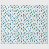 Schattigee Aliens Verjaardagsfeestje Wrapping Papi Cadeaupapier (Vlak)