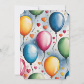 Schattigee Alligator Slaap Over Verjaardagsfeest Kaart (Achterkant)