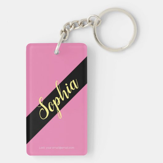 Schattigee Alpaca Red Glasses DIY, Naam Bericht, R Sleutelhanger (achterkant)