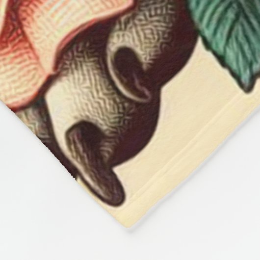 Schattigee Amerikaanse Pit Bull Terrier Fleece Deken (Hoek)