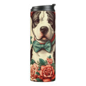 Schattigee  Amerikaanse Pit Bull Terrier Thermosbeker (Gedraaid links)