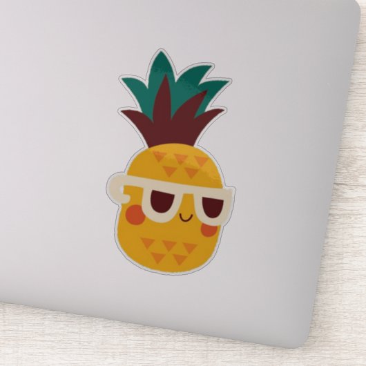 Schattigee ananas vinyl sticker (Detail)