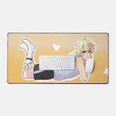 Schattigee androgyne anime karakter Muismat Mat (Keyboard & Muis)