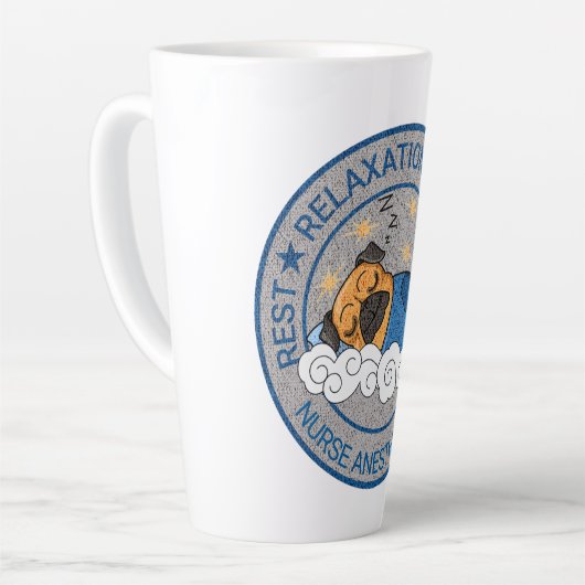 Schattigee Anesthesie / CRNA Rust Relax Herstel Latte Mok (Linkerhoek)