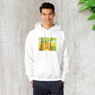 Schattigee Angry Tiger Cartoon in Oerwoud Hoodie