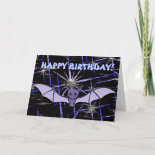 Schattigee Anime Baby Bat Koumori Verjaardag (Nigh Kaart