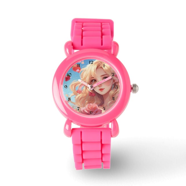 Schattigee anime eWatch Horloge (Voorkant)