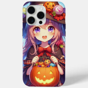 Schattigee anime Halloween Witch iPhone 15 Pro Max Hoesje