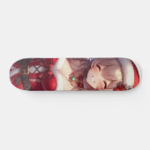 Schattigee anime kerst meisje skateboard (Horizontaal)