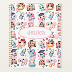 Schattigee Anime Kinder School Roze Planner