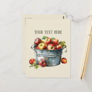 Schattigee appelverkopers fruitliefhebbers boomgaa briefkaart