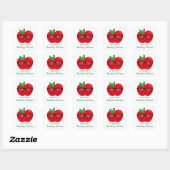 Schattigee Apple Bookplate Sticker voor kinderen g (Vel)