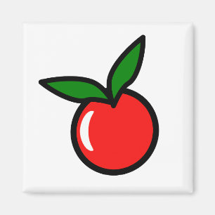 Schattigee Apple Cherry Red Fruit Fun Keuken Carto Magneet