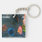 Schattigee aquarium thema vistank sleutelhanger (Achterkant)