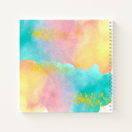 Schattigee artiest cadeau schilderij kind schetsbo notitieboek (Achterkant)