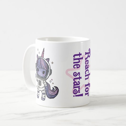 Schattigee Astro Unicorn Mok (Voorkant links)