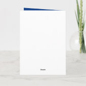 Schattigee astronaut ruimteraket Mars Blue 8e verj Kaart (Achterkant)