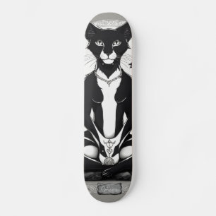 Schattigee Atletische Yoga Mystieke Kat: Skateboar Skateboard