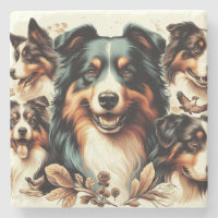 Schattigee Australische herder schilderij