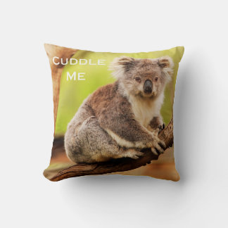 Schattigee Australische Koala in een Eucalyptus Gu Kussen