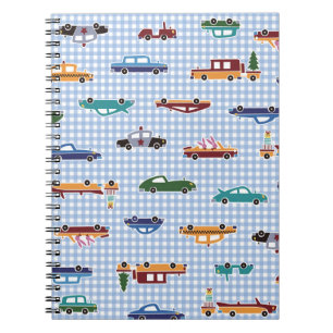 Schattigee auto schets: eenvoudig naadloos notitieboek