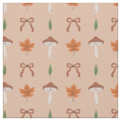 Schattigee Autumn Bow Pattern Fabric Stof (Close Up)