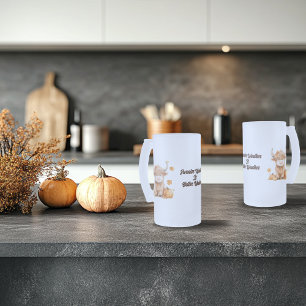 Schattigee Autumn Highland Koe Matglas Bierpul
