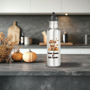 Schattigee Autumn Highland Koe Waterfles