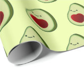 Schattigee avocado achtergrond cadeaupapier (Rol Hoek)