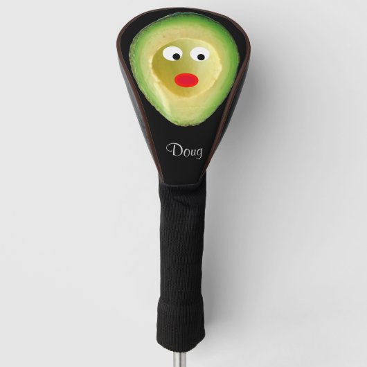Schattigee Avocado Face 4Ken Golfheadcover (Voorkant)