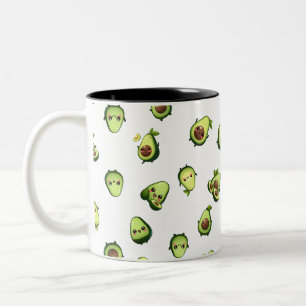 Schattigee avocado-mok tweekleurige koffiemok