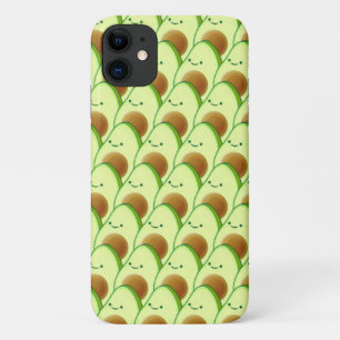 Schattigee avocado over tekening iPhone 11 hoesje