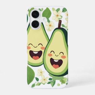 Schattigee avocado paar telefoonhoesje Funny Kaw iPhone 16 Hoesje
