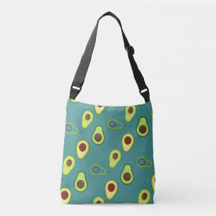 Schattigee Avocado slice zomer Groene gradiënt Pat Crossbody Tas