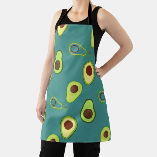 Schattigee Avocado slice zomer Groene gradiënt Pat Schort (Insitu)