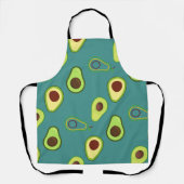 Schattigee Avocado slice zomer Groene gradiënt Pat Schort (Voorkant)