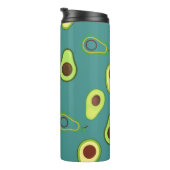 Schattigee Avocado slice zomer Groene gradiënt Pat Thermosbeker (Geroteerd rechts)