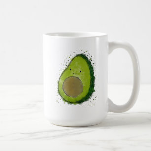 Schattigee avocado-Waterverf Koffiemok